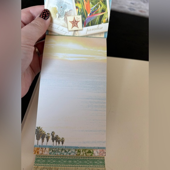 NWT Tropical Beach Stationary Note Pad - Picture 4 of 8